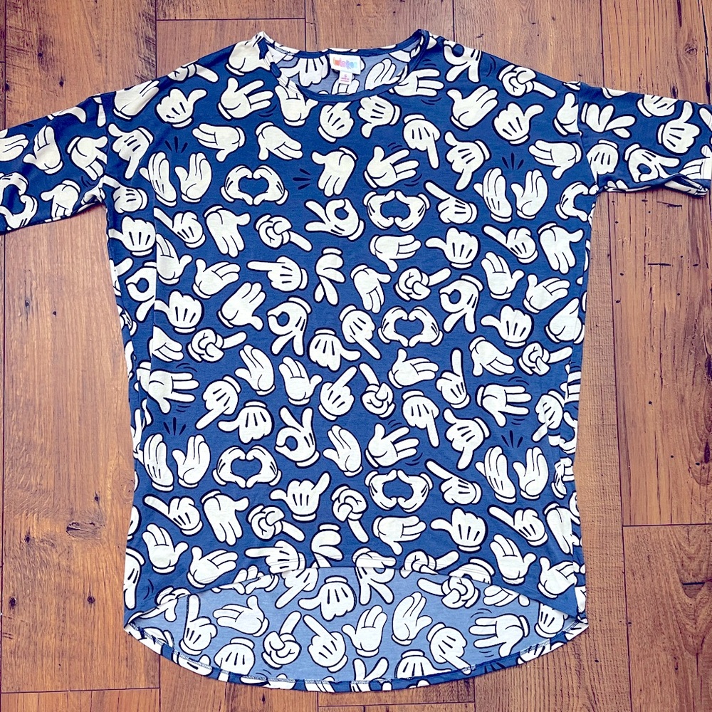 Lularoe Mickey Glove Hands Irma | S | NWOT